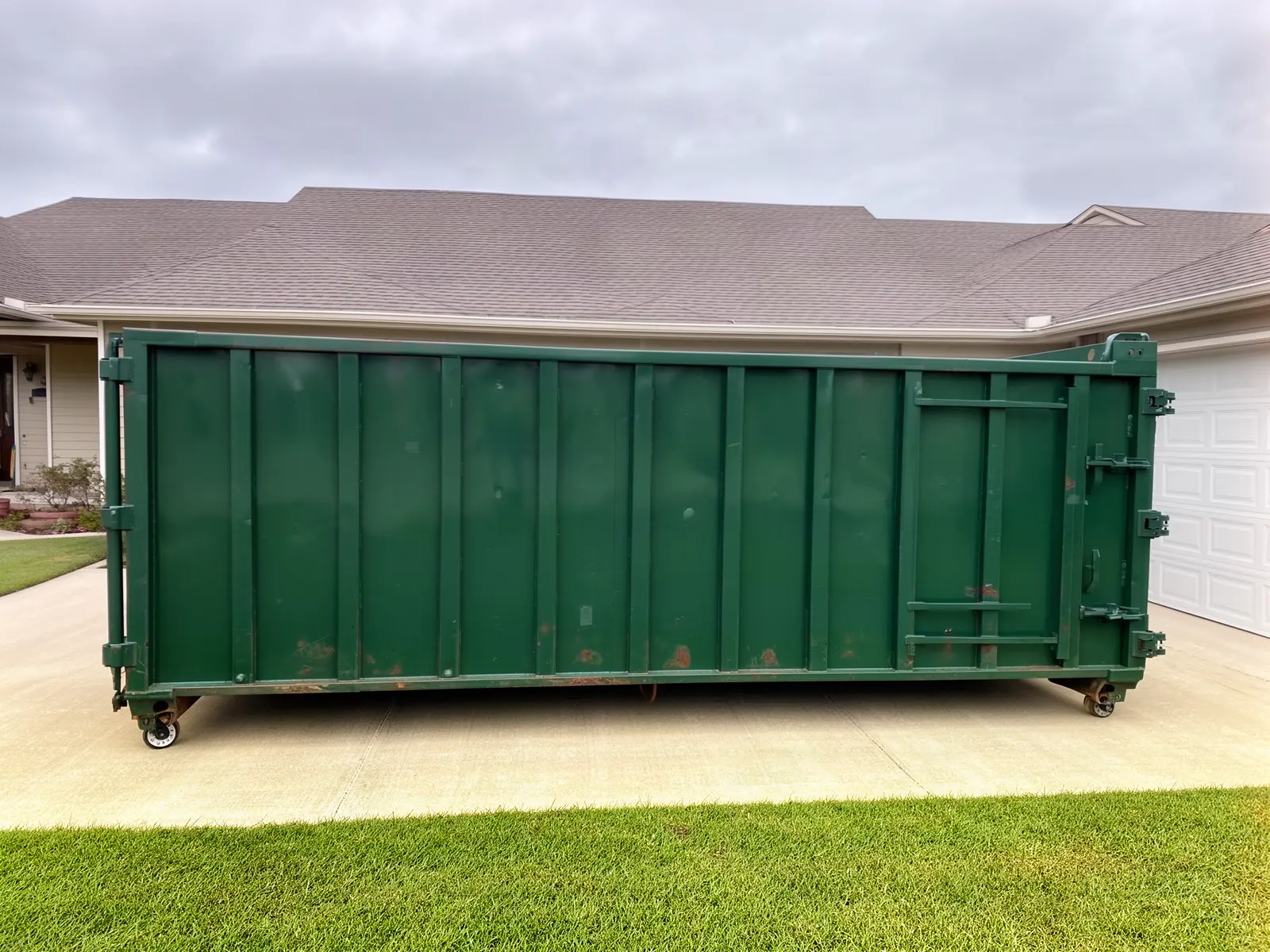 Roll-off dumpster from Moore Brothers Dumpster Rental in St. Cloud, MN